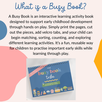 3 - 4 years Busy Book