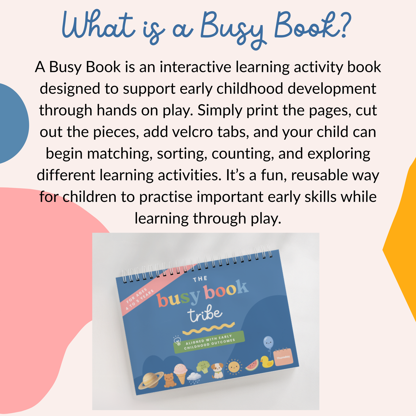 4 - 5 years Busy Book