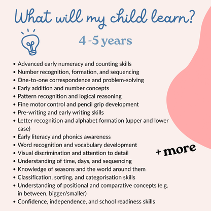 4 - 5 years Busy Book